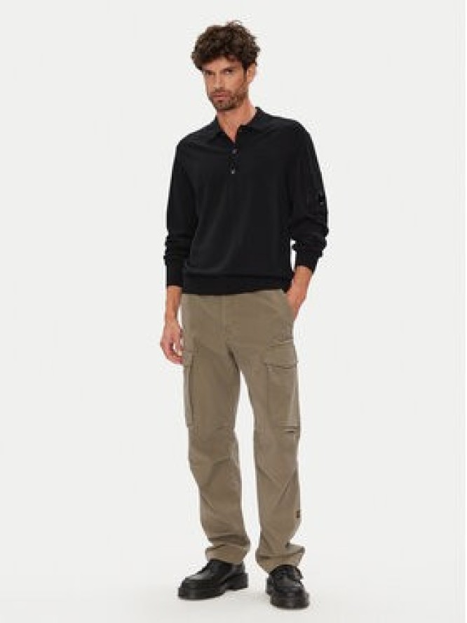 C.P. Company Sweter 19CMKN038A005528A Czarny Regular Fit
