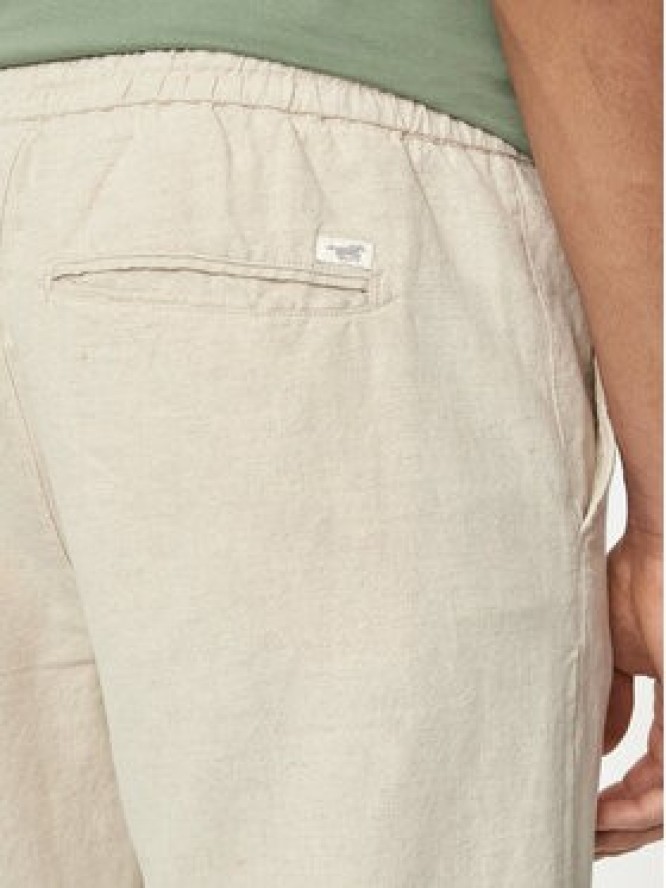 Mustang Spodnie materiałowe Milano 1015156 Beżowy Tapered Fit