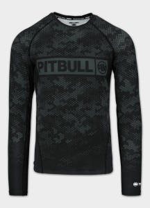 Męski Rashguard longsleeve PITBULL koszulka techniczna HEX CAMO HILLTOP