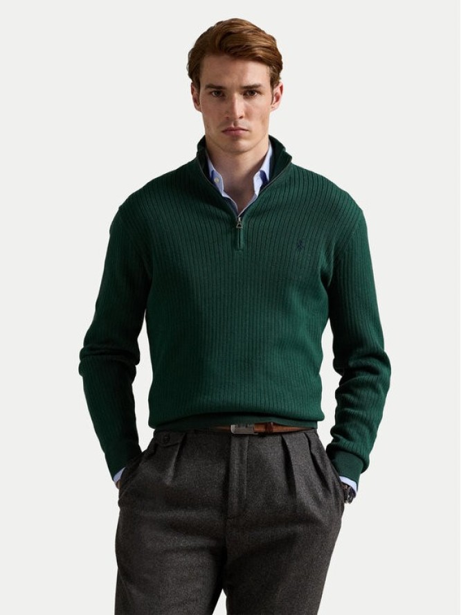 Polo Ralph Lauren Sweter 710979101002 Zielony Regular Fit