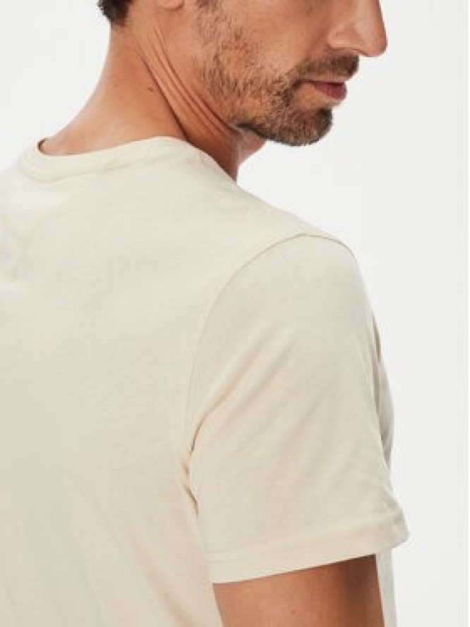 Tommy Jeans T-Shirt DM0DM04411 Beżowy Slim Fit