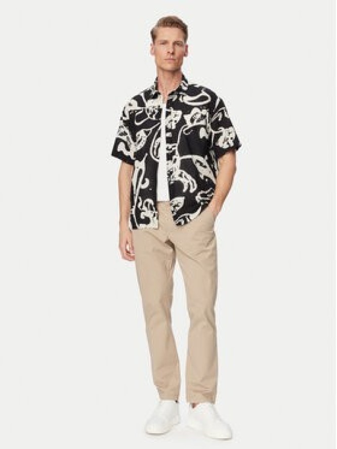 Jack & Jones Koszula Montauk 12293763 Czarny Relaxed Fit