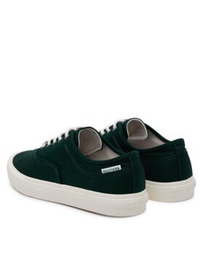 Tommy Hilfiger Tenisówki Th Hi Vulc Low Oxford Twill FM0FM05400 Zielony