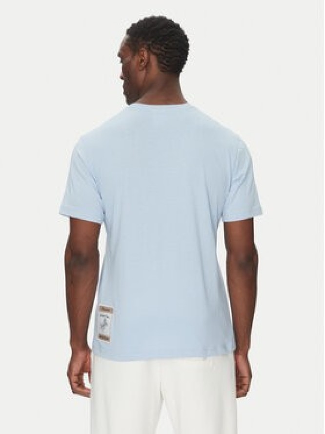 Champion T-Shirt 221038 Błękitny Regular Fit