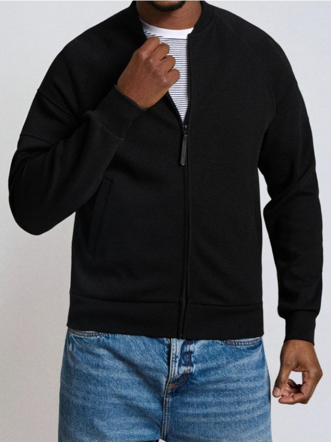 Bluza bomber - czarny