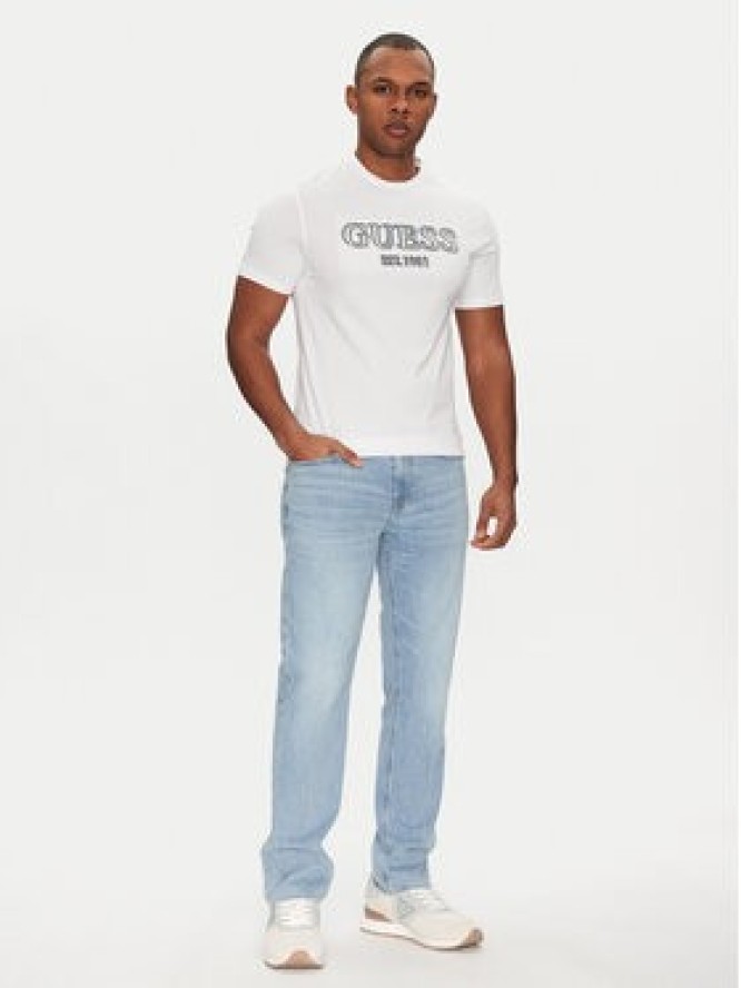 Guess T-Shirt M5GI07 I3Z14 Biały Slim Fit