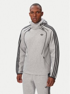 adidas Bluza Spacer Teamgeist 26 Cutline Hoodie KR9653 Szary Regular Fit