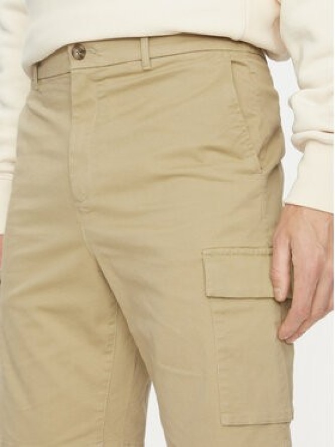 Calvin Klein Szorty materiałowe Modern Twill K10K114067 Beżowy Regular Fit