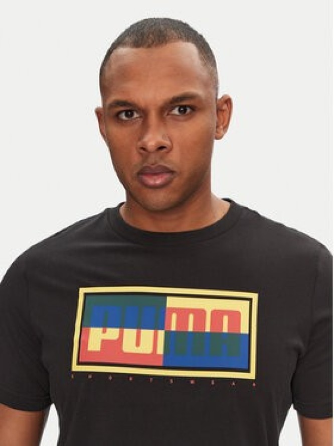 Puma T-Shirt Graphics Box 684827 Czarny Regular Fit