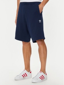 adidas Szorty sportowe Essentials Trefoil IY8521 Granatowy Regular Fit