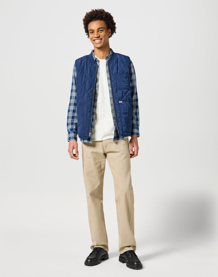 WRANGLER MĘSKA KOSZULA WESTERN INDIGO SHIRT DARK WASH 112357250 W5K9014055