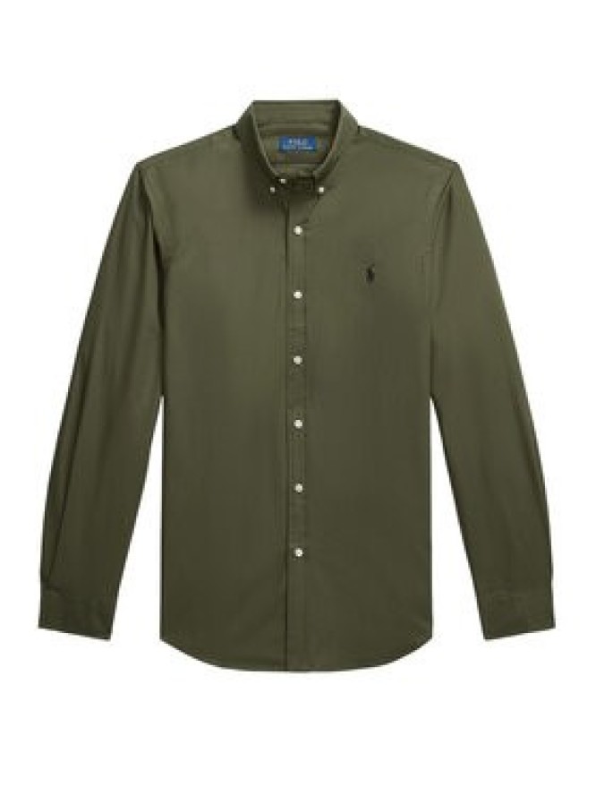 Polo Ralph Lauren Koszula 710929348006 Zielony Slim Fit