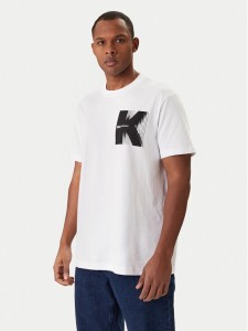 Karl Lagerfeld Jeans T-Shirt B1M17066 Biały Regular Fit