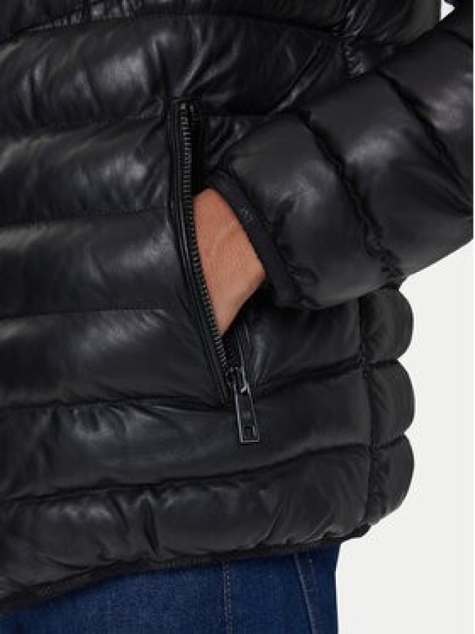 Milestone Kurtka skórzana MSHendrik 531040 60710 Czarny Regular Fit