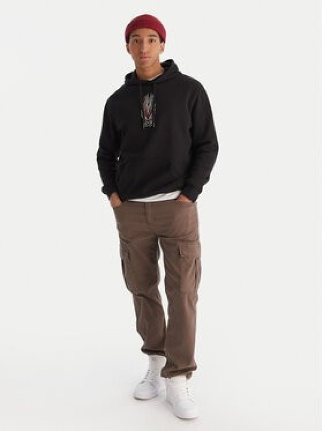 DC Shoes Bluza Burnt Out EDYSF03253 Czarny Regular Fit