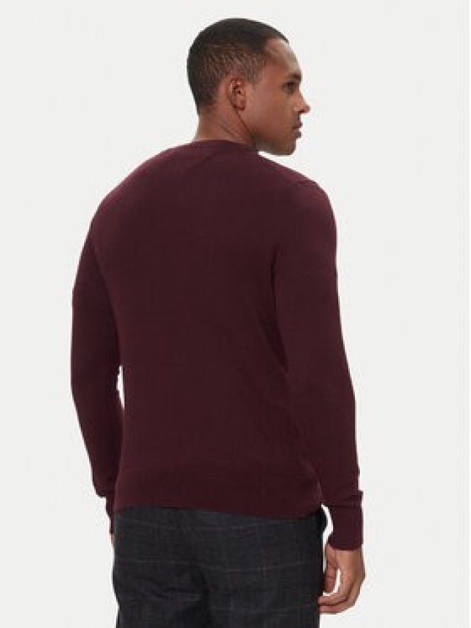 Tommy Hilfiger Sweter MW0MW28046 Bordowy Regular Fit