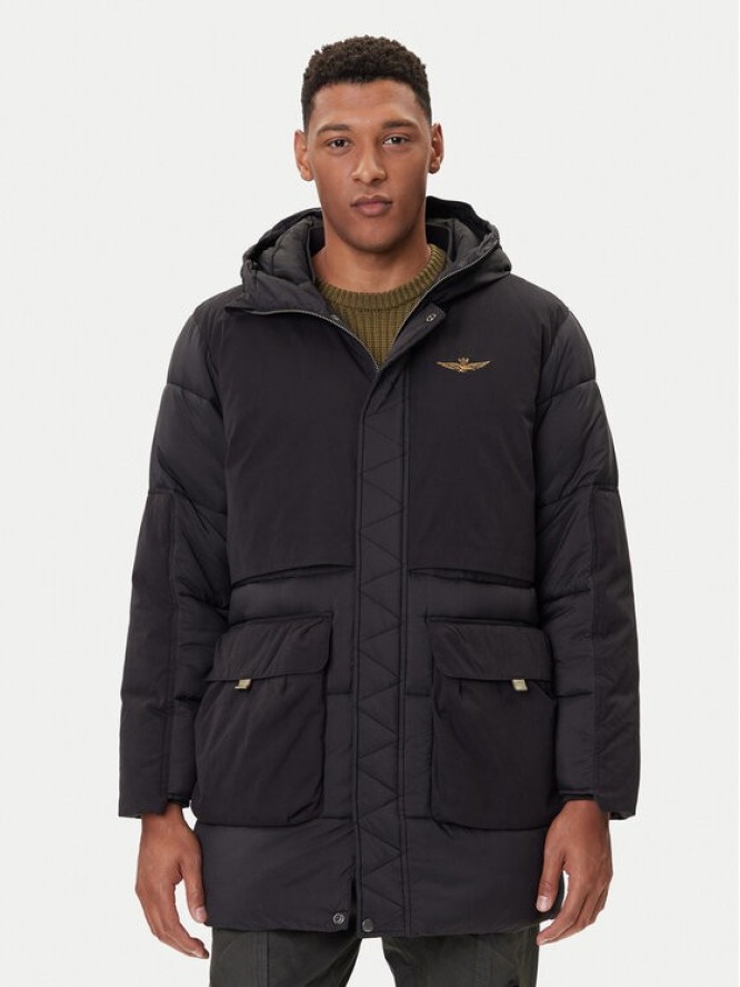 Aeronautica Militare Kurtka zimowa 252AB3015UCT04211 Czarny Regular Fit