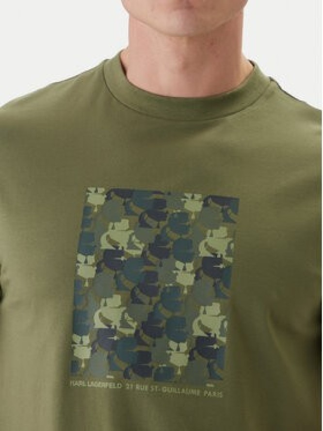 KARL LAGERFELD T-Shirt 755037 562221 Zielony Loose Fit