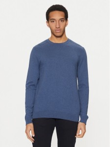 Selected Homme Sweter 16074682 Granatowy Regular Fit