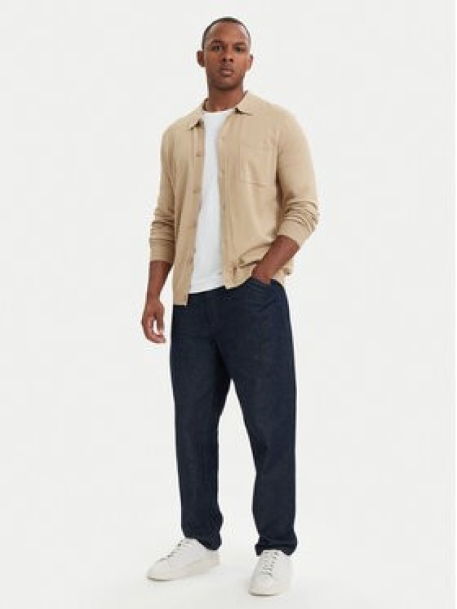 HUGO Kardigan San Jordan 50553663 Beżowy ciemny Regular Fit