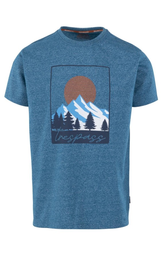 Trespass Idukki - Mska koszulka casual Bondi Blue