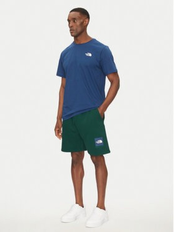 The North Face Szorty sportowe Nse Box NF0A8C1J Zielony Regular Fit