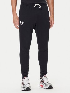 Under Armour Spodnie dresowe Ua Rival Terry Jogger 1380843-001 Czarny Fitted Fit