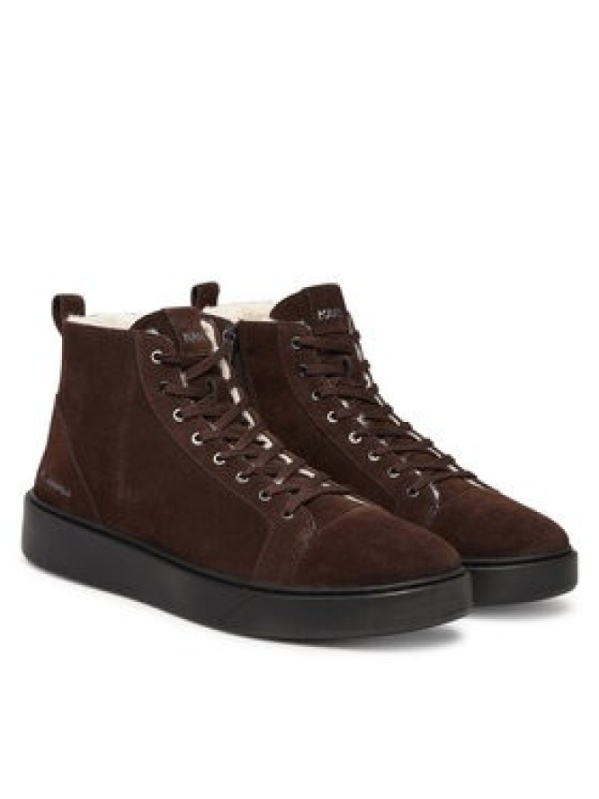 KARL LAGERFELD Sneakersy Flint II KL53353L Brązowy