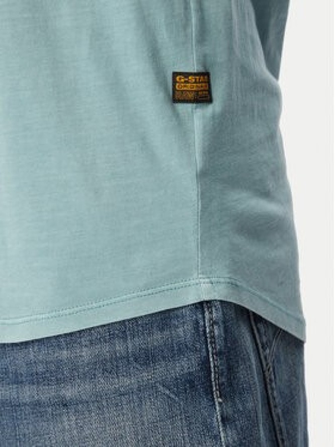 G-Star Raw T-Shirt Lash D16396-2653 Turkusowy Regular Fit