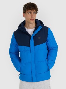 4F Kurtka puchowa z wypełnieniem syntetycznym męska - niebieska M