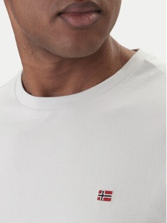 Napapijri T-Shirt Salis NP0A4H8D Beżowy Regular Fit