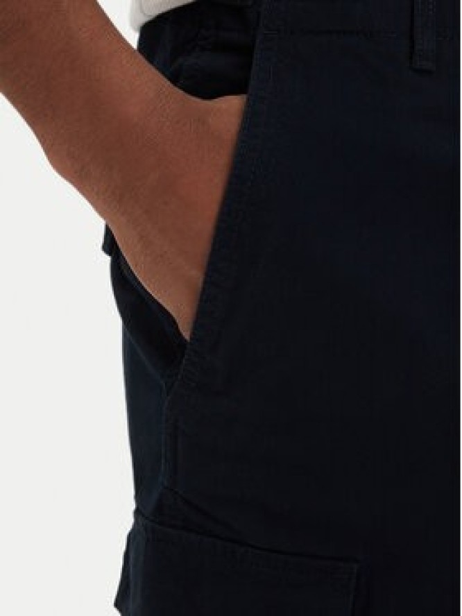 Tommy Hilfiger Szorty materiałowe Twill Cargo MW0MW42350 Granatowy Relaxed Fit