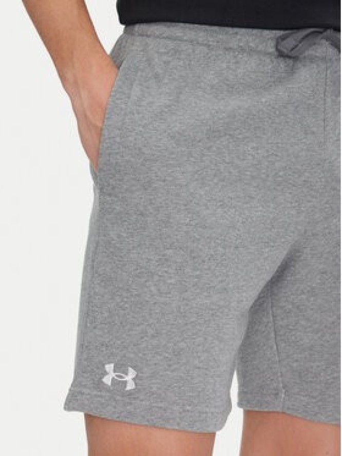 Under Armour Szorty sportowe Rival 1379779 Szary Regular Fit