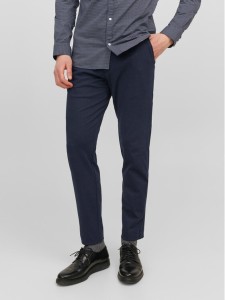 Jack & Jones Chinosy Marco 12237523 Granatowy Slim Fit