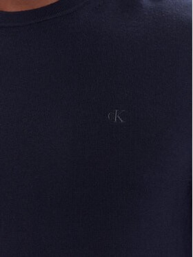 Calvin Klein Sweter LV04LB305G Granatowy Regular Fit