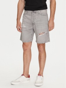 Jack & Jones Szorty jeansowe Jjichris 12253755 Szary Relaxed Fit