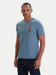 Aeronautica Militare T-Shirt 261TS2534UJ00641 Niebieski Regular Fit