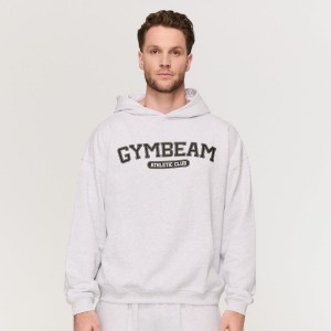 Bluza męska fitness z kapturem oversize Varsity
