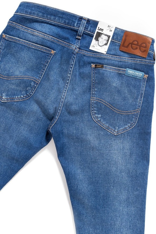 JEANSY MĘSKIE LEE LUKE BROKEN BLUE L719RONK 112119395