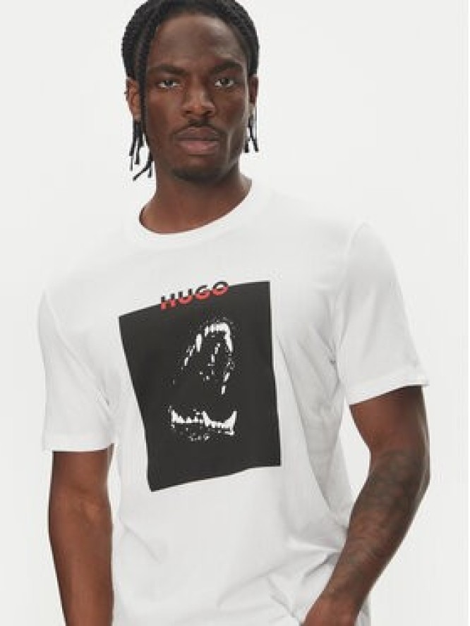 HUGO T-Shirt Dobero 50542734 Biały Regular Fit