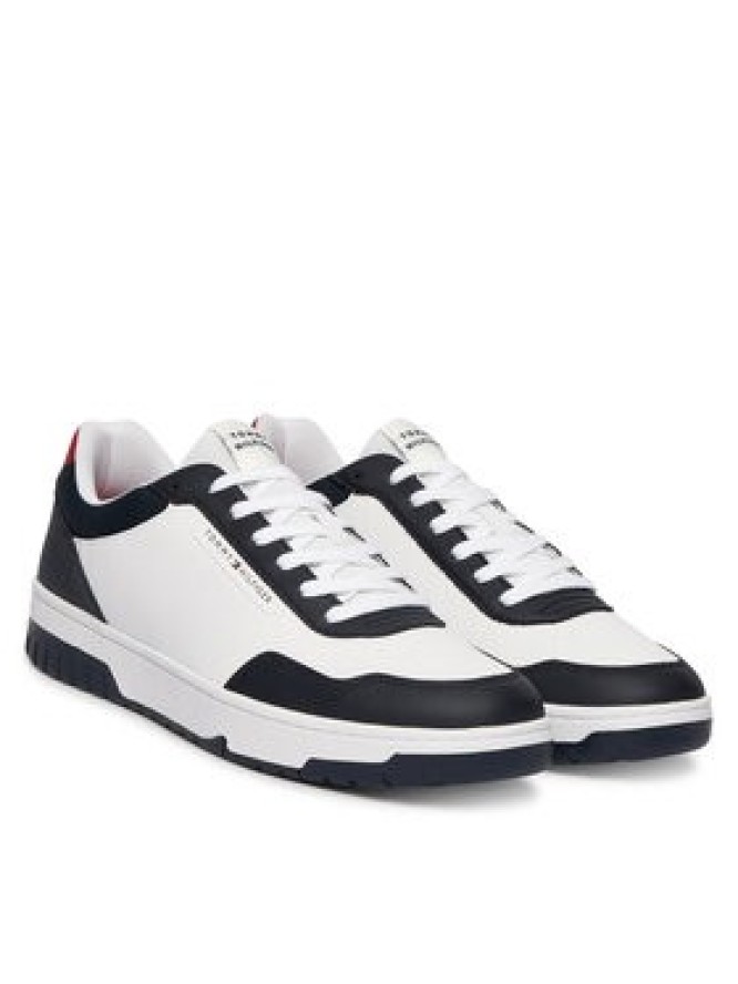 Tommy Hilfiger Sneakersy Basket Core Lite Lth Block FM0FM05713 Biały