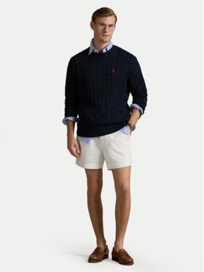 Polo Ralph Lauren Sweter 710775885001 Granatowy Regular Fit