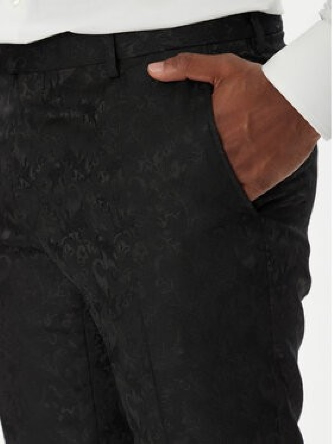 KARL LAGERFELD Spodnie garniturowe 255002 553038 Czarny Slim Fit
