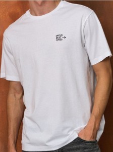 Koszulka z nadrukiem na plecach - biały