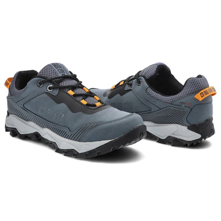 Granatowe Sneakersy Big Star Męskie Lekkie Półbuty