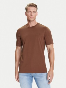 BOSS T-Shirt Thompson 01 50468347 Brązowy Regular Fit