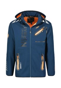 Kurtka męska softshell Geographical Norway ROYAUTE Navy/Orange.
