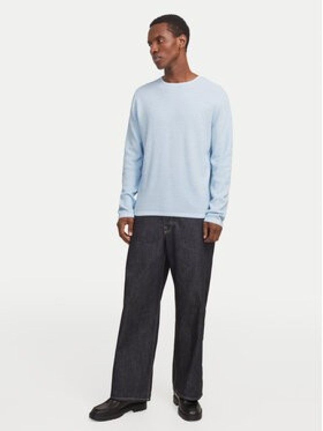 Jack & Jones Sweter George 12268279 Błękitny Regular Fit