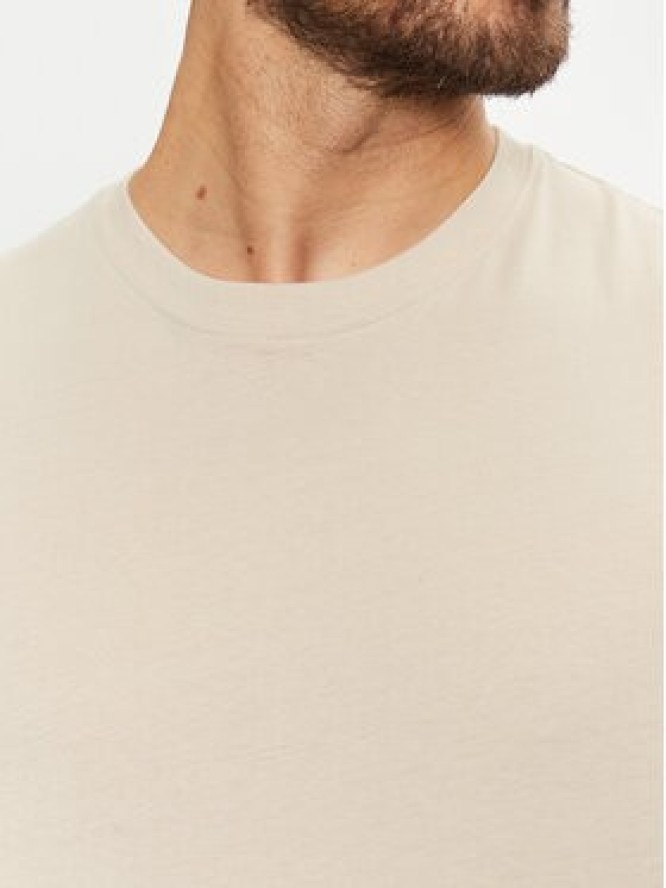 Jack & Jones T-Shirt Charge 12259975 Beżowy Oversize