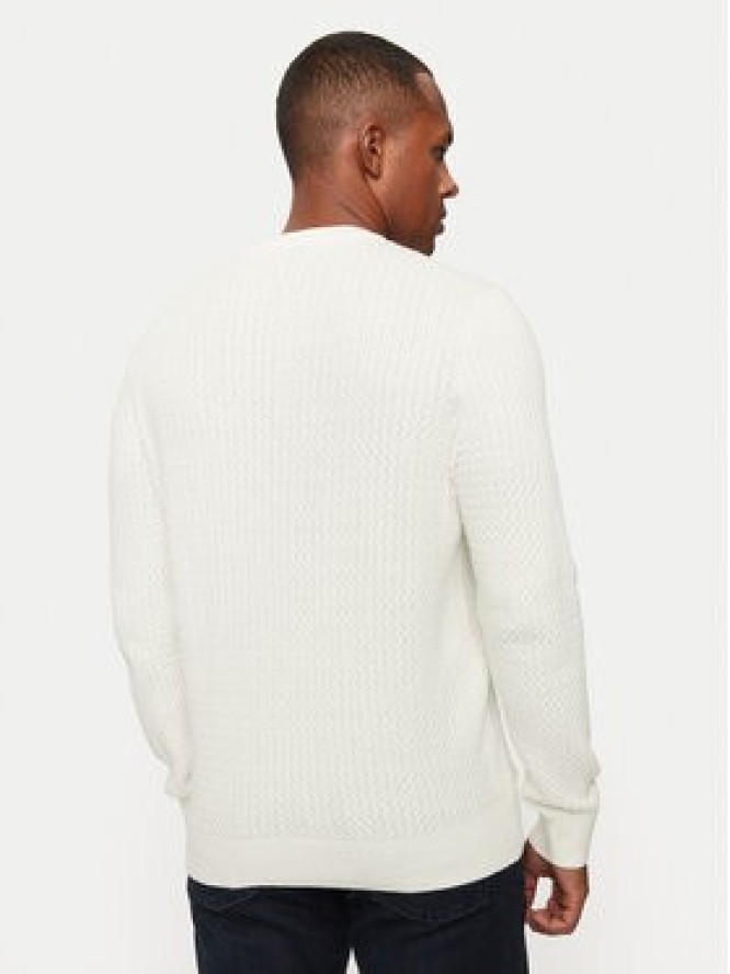 Bugatti Sweter 7400 65521B Biały Regular Fit